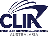 CLIA Australasia logo with stylized ship bow and text