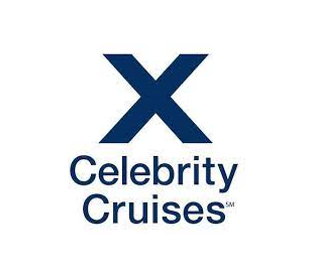 Celebrity Cruises logo with blue X symbol and text