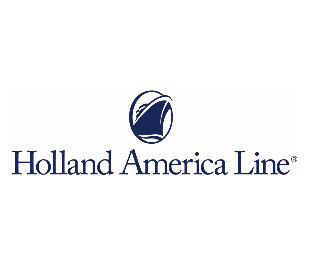 Holland America Line logo with stylized ship in circular emblem